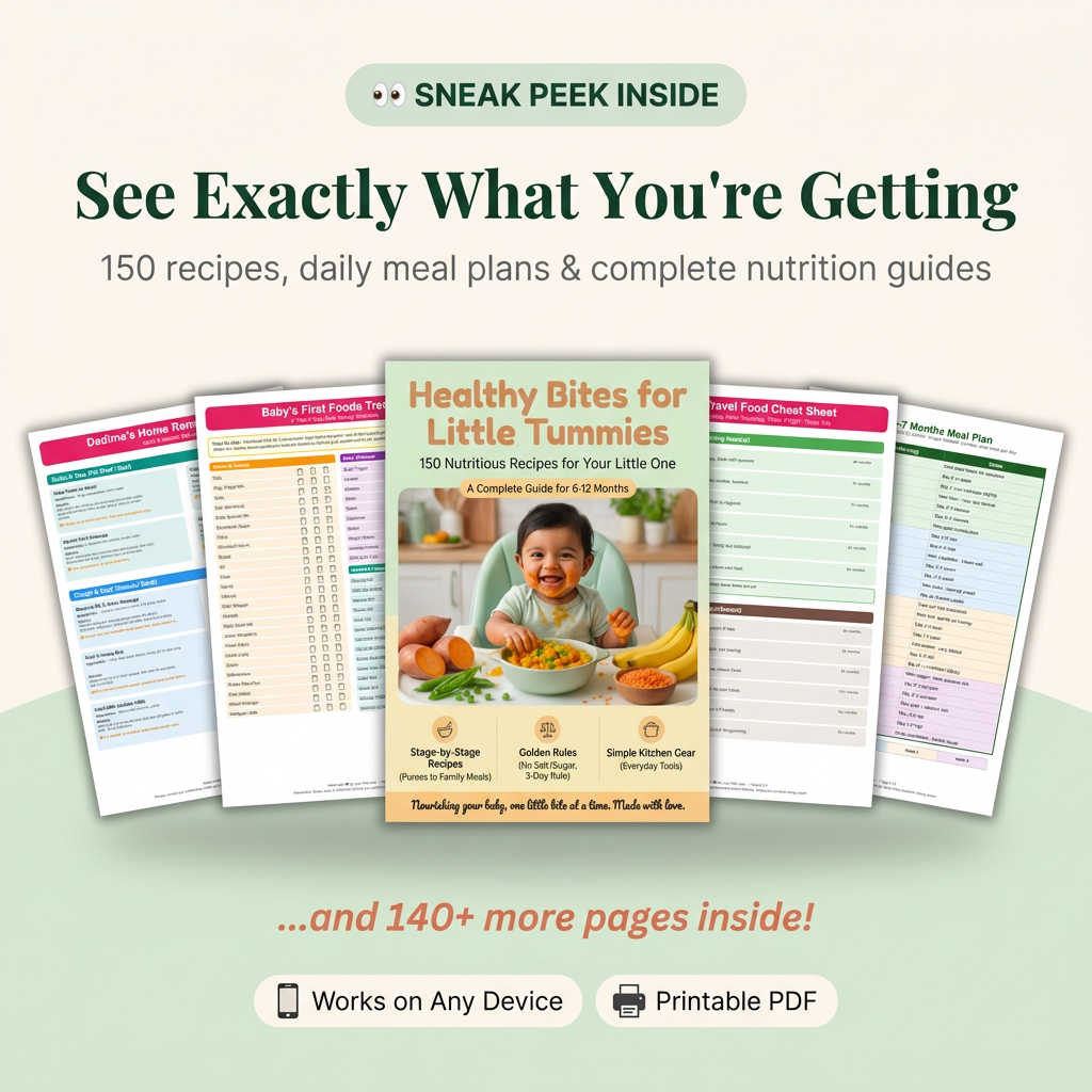 Healthy Bites | 150 Nutritious Recipes + Daily Meal Plan for 6-12 Month Baby