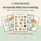 Little Scholars | 200 Educational Posters + 200 Colouring Pages For 3-6 Years Kids