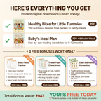 Healthy Bites | 150 Nutritious Recipes + Daily Meal Plan for 6-12 Month Baby